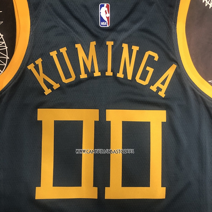Jonathan Kuminga NO 00 Camiseta Golden State Warriors Ciudad 2018-19 Azul